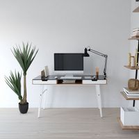 planta artificial con macetero yuca h 135 cm