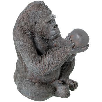 Figura Resina Gorila Con Calaver A