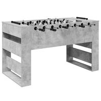 mesa de futbolin gris concreto 1465 x 74 x 85 cm vidaxl