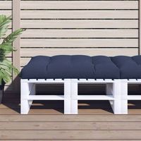 cojin exterior  cojin para sofa de palets de tela azul marino 120x80x12 cm cfw11346