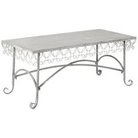 mesa de centro de metal 12065x5652x5207h cm