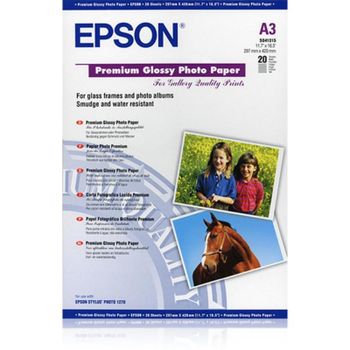 Papel Fotográfico Epson Premium Glossy A3 255 g/m² 20 hojas Brillo