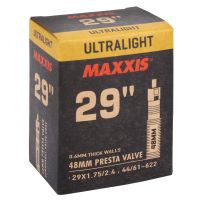 maxxis  camara ultralight 29x175-24 valvula presta 48mm - maxxis  camara ultralight 29x175-24 valvula presta 48mm
