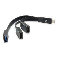 conceptronic hub usb-c a usb 30  2 usb otg negro