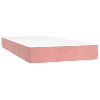 colchon de cama  colchon de muelles ensacados terciopelo rosa 100x220x20 cm