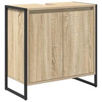 gabinete de bano sonoma 60 x 30 x 60 cm madera de ingenieria vidaxl