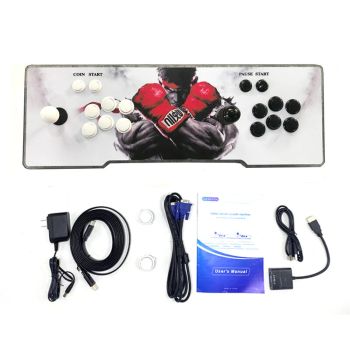 [64G] Consola de juegos retro 3D Pandorra Box,máquina arcade de videojuegos con 10K juegos incorporados,consola para dos