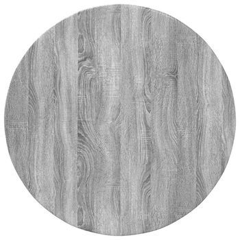 Encimera Ø 80 X 1,5 Cm Redondo Madera De Ingeniería Sonoma Gris Vidaxl