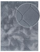 alfombra de piel lelystar antracita 60x100 cm