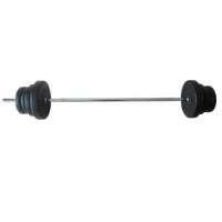 fitn shape juego de barra y pesas 50kg