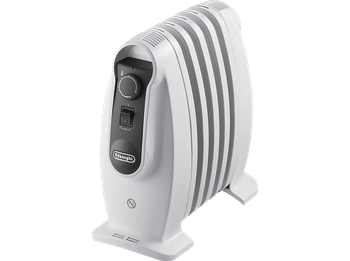 Radiador de aceite - De'Longhi Nano TRNS 0808.M, 800 W, 8 elementos, Real Energy, Función anti-heladas, Blanco