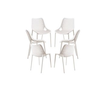 Pack 6 sillas kusin - blanco