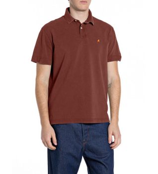 Replay para hombre. M3431A.000.22696M Polo Regular Fit marrón (S), Casual, Algodón, Manga corta