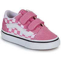 vans zapatillas old skool v color theory checkerboard pink fizz para nina