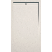 plato de ducha pizarra arco crema 90x190 cm rejilla inox