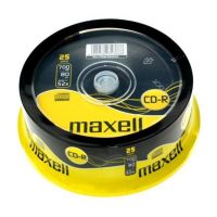 cd-r maxell 700mb 52x 25 unidades