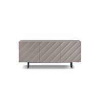 aparador con 3 puertas en madera gris tortola 180x50 cm 80h