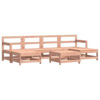 juego de muebles de jardin 7 pzas madera maciza abeto douglas vidaxl