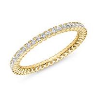 anillo de la eternidad en oro 8 quilates con circonitas