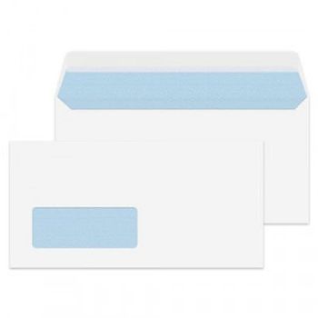 Value Wallet P/S Window DL 110x220mm 100gsm White PK500