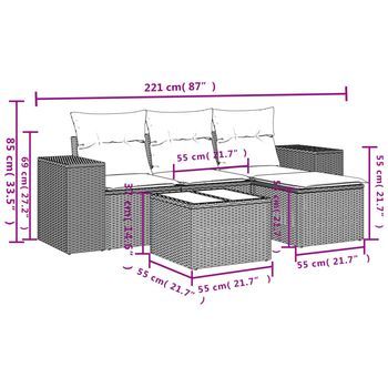 Conjunto De Muebles De Ocio Al Aire Libre (adecuado Para Jardines, Incluye Cojines)