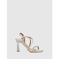 obvio sandalias sandalia ebla plata para mujer