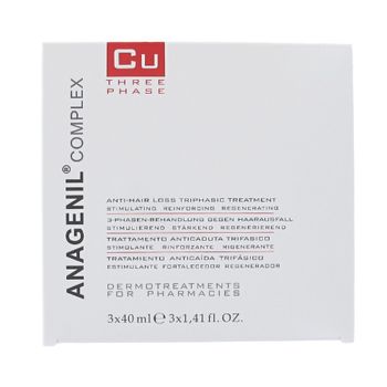 Vital Plus CU Trifasico Anagenil Complex Tratamiento 3 x 40 ml