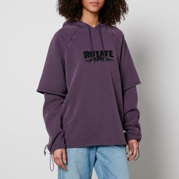 Rotate Sunday Logo Cotton-Jersey Hoodie - L