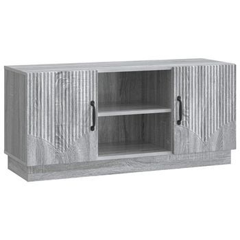 Mueble De Tv 102 X 34,5 X 47 Cm Gris Sonoma Vidaxl