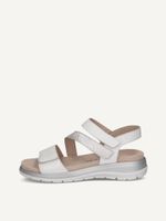 caprice sandal white made of leather without heel size 37