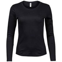 tee jays camiseta manga larga interlock para mujer