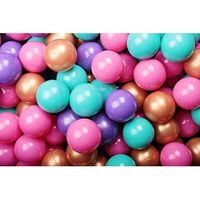 meowbaby juego de bolas de plastico 300 piezas violetaororosa oscuroturquesa