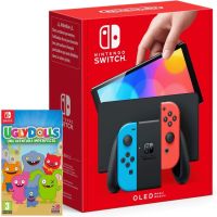 nintendo switch oled azul neonrojo neon  ugly dolls una aventura imperfecta