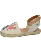 de conguitos alpargatas de nina cordones beige mv121583 unico