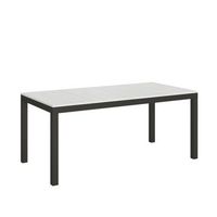 mesa extensible 90x180284 cm everyday evolution fresno blanco estructura antracita