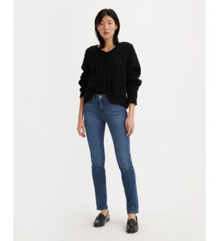Levi's para mujer. 19627-0197 Jeans 312 Moldeadores Ajustados azul (28/32), Casual, Algodón, Denim