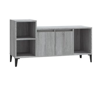 Mueble de tv madera contrachapada gris sonoma 100x35x55 cm