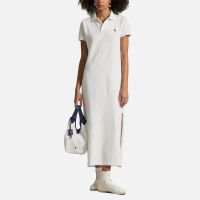 polo ralph lauren cotton-mesh polo dress - s