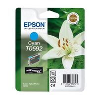 epson t0592 t059240 cyan original ink cartridge lily