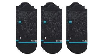 Calcetines con lengueta stance performance run light negro  paquete de 3 pares
