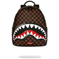 sprayground mochila sharks in paris wtf bubble brown check savage para hombre