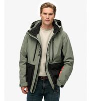 superdry para hombre ms110191a chaqueta ultimate freestyle ski verde s casual outdoor poliester reciclado