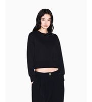 ax armani exchange para mujer xw001828af10818uc001 sudadera de algodon elastico laminado negro m casual