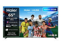 tv mini-led 65 - haier m92 series h65m92fux 4k google tv dolby atmos sonido kef gaming 144hz negro