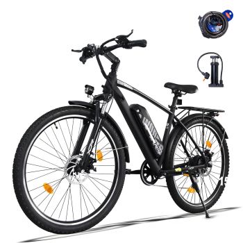 [DIRECTOUE] Bicicleta eléctrica A31 36V 12,8Ah batería 250W motor velocidad máxima 25 km/h llantas de 27,5 pulgadas auto