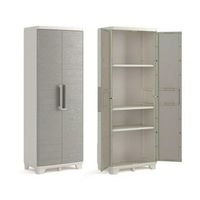 armario wood grain alto-3 baldas verde  beige 68x39x182 cm keter