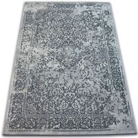 alfombra vintage 22208356 gris roseta clasica 140x200 cm