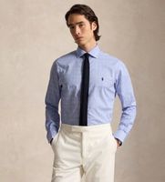 polo ralph lauren para hombre 712b22541002 camisa de popelina con cuadros glen azul 39 casual algodon clasico manga larga