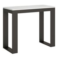 consola extensible 90x40196 cm tecno evolution small fresno blanco estructura antracita