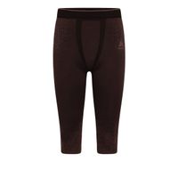 odlo performance warm blackcomb 34 mallas para correr hombres-marron